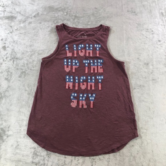 Lucky Brand Tops - Lucky Brand Tank Top Womens Light Up The Sky Patriotic Red Size M 4th Of July